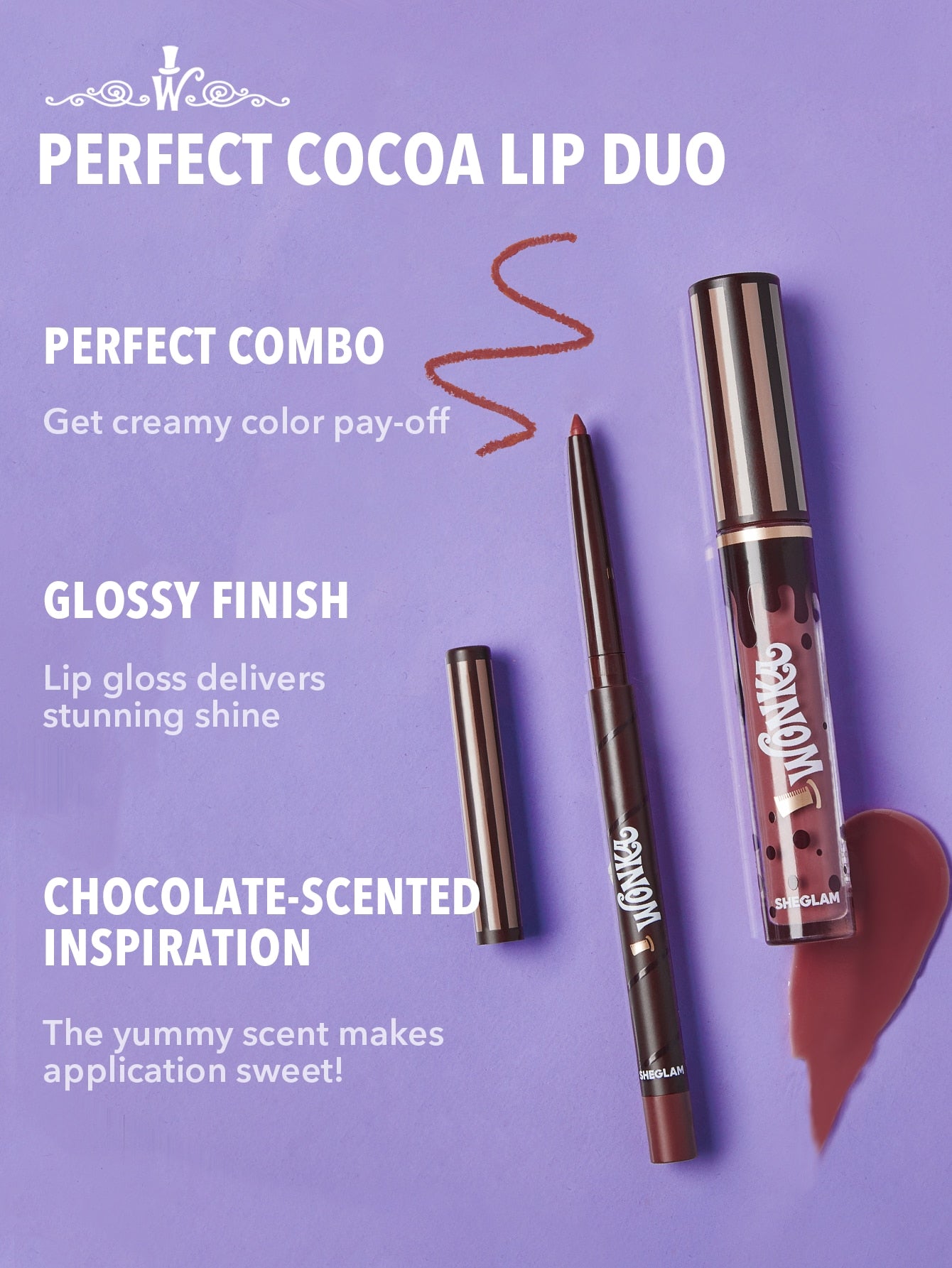 SHEGLAM Cocoa Kiss Lip Duo - Cookies N' Milk