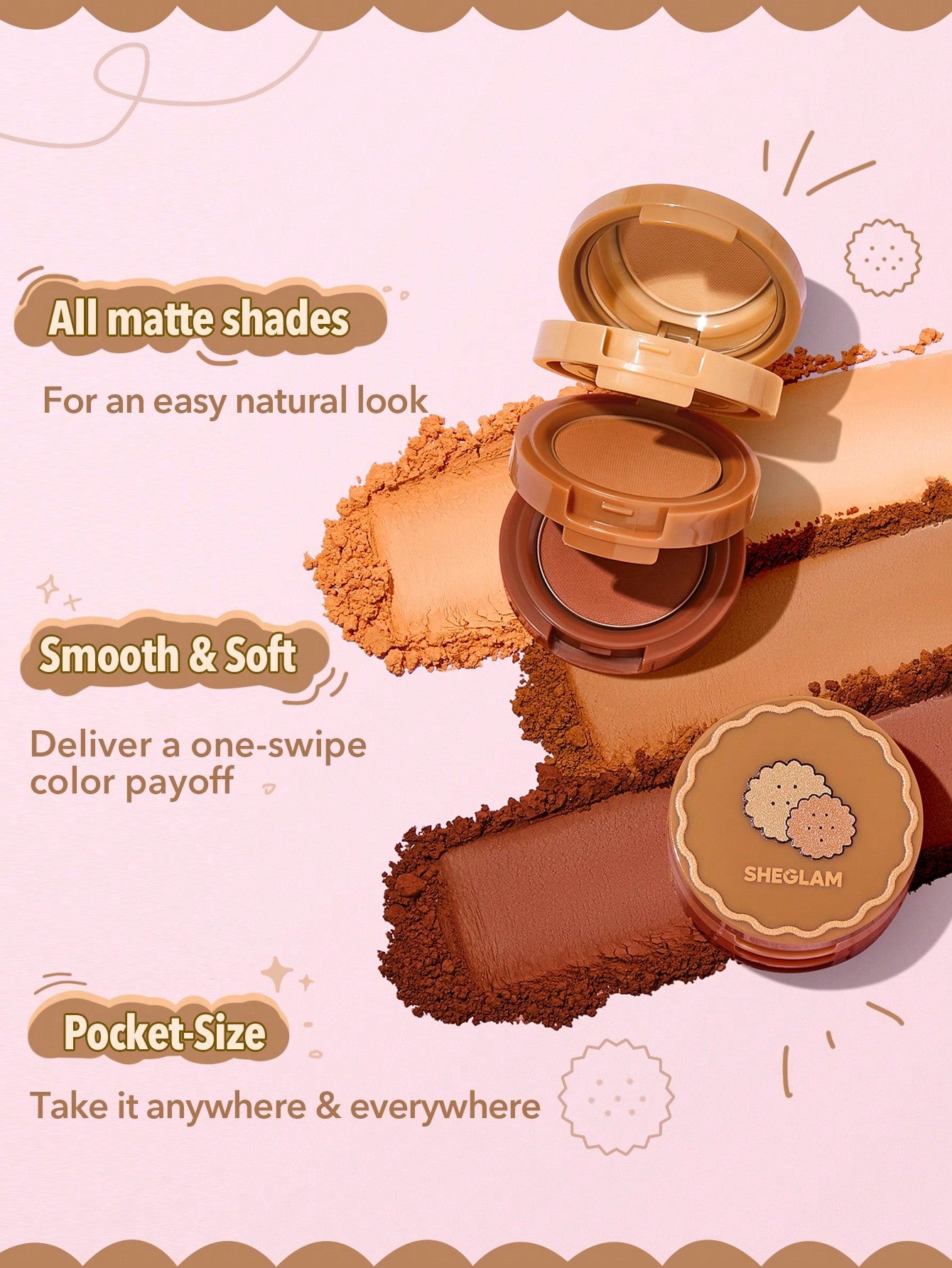 SHEGLAM Smart Cookie Shadow Stack 5.33g - Khaki