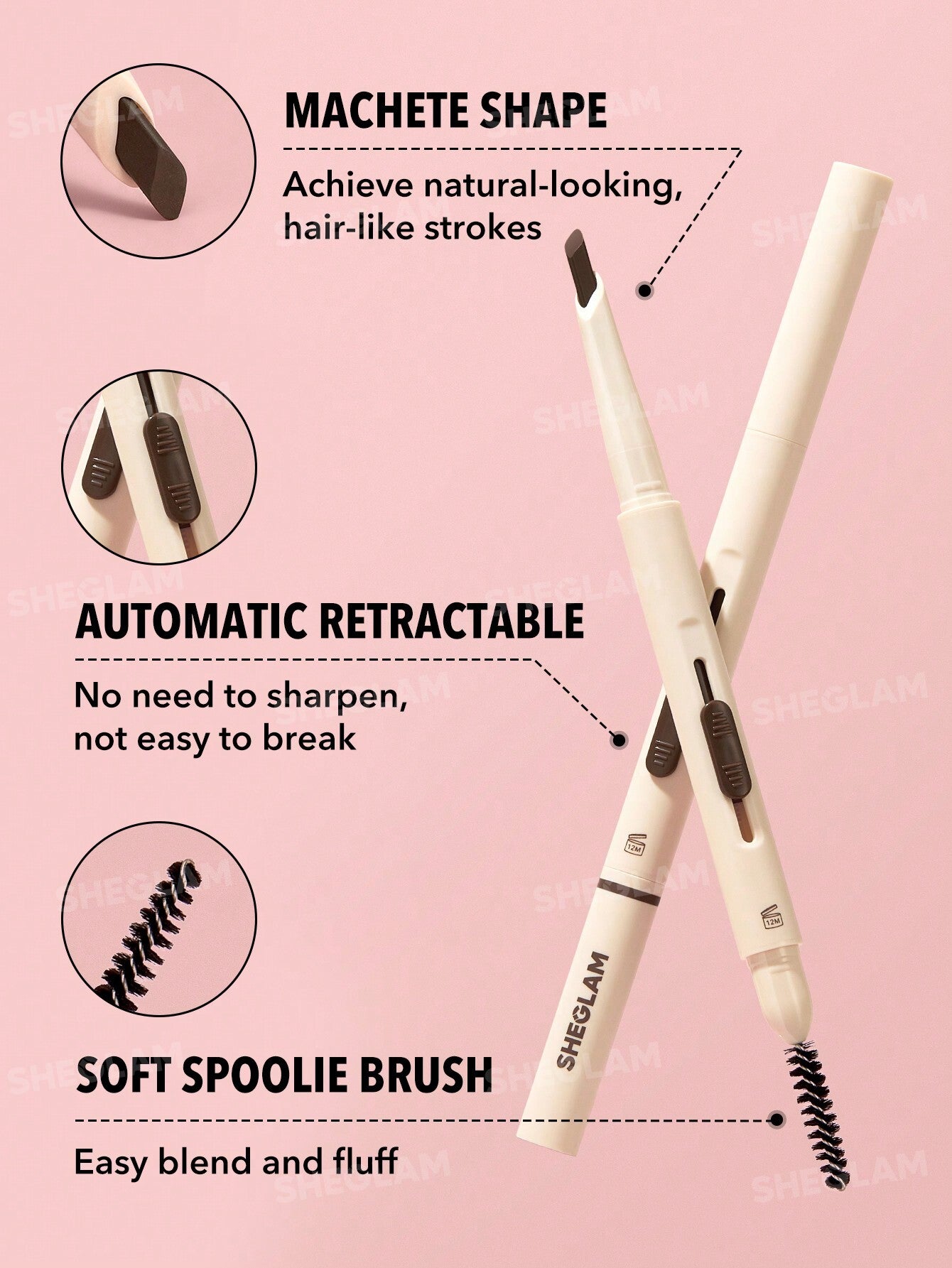 SHEGLAM Better Brows Long Lasting Eyebrow Pencil 0.15g