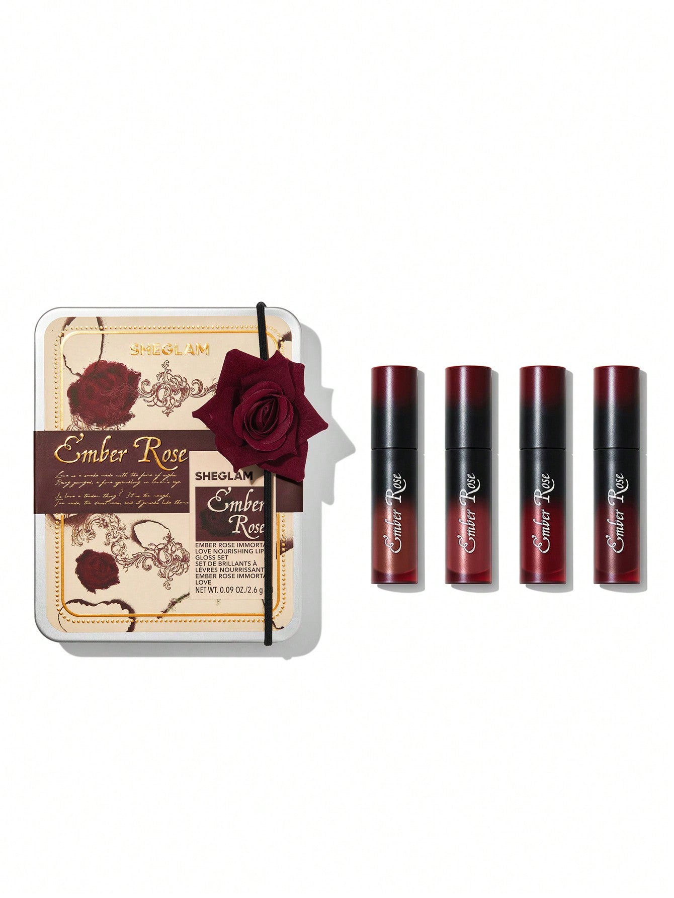 SHEGLAM Ember Rose Immortal Love Nourishing Lip Gloss Set