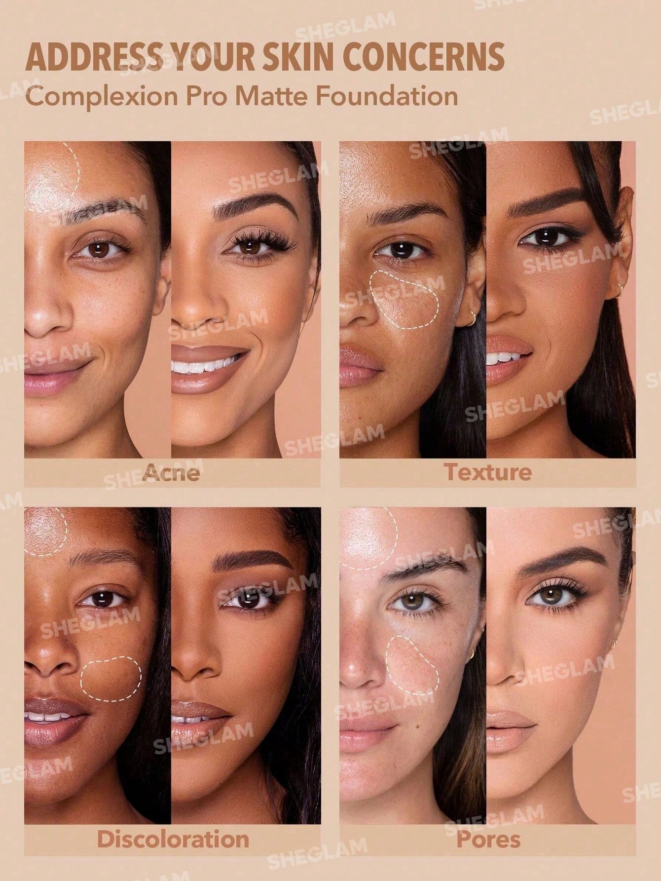 SHEGLAM Complexion Pro Long Lasting Breathable Matte Foundation Sample - 1.5ml