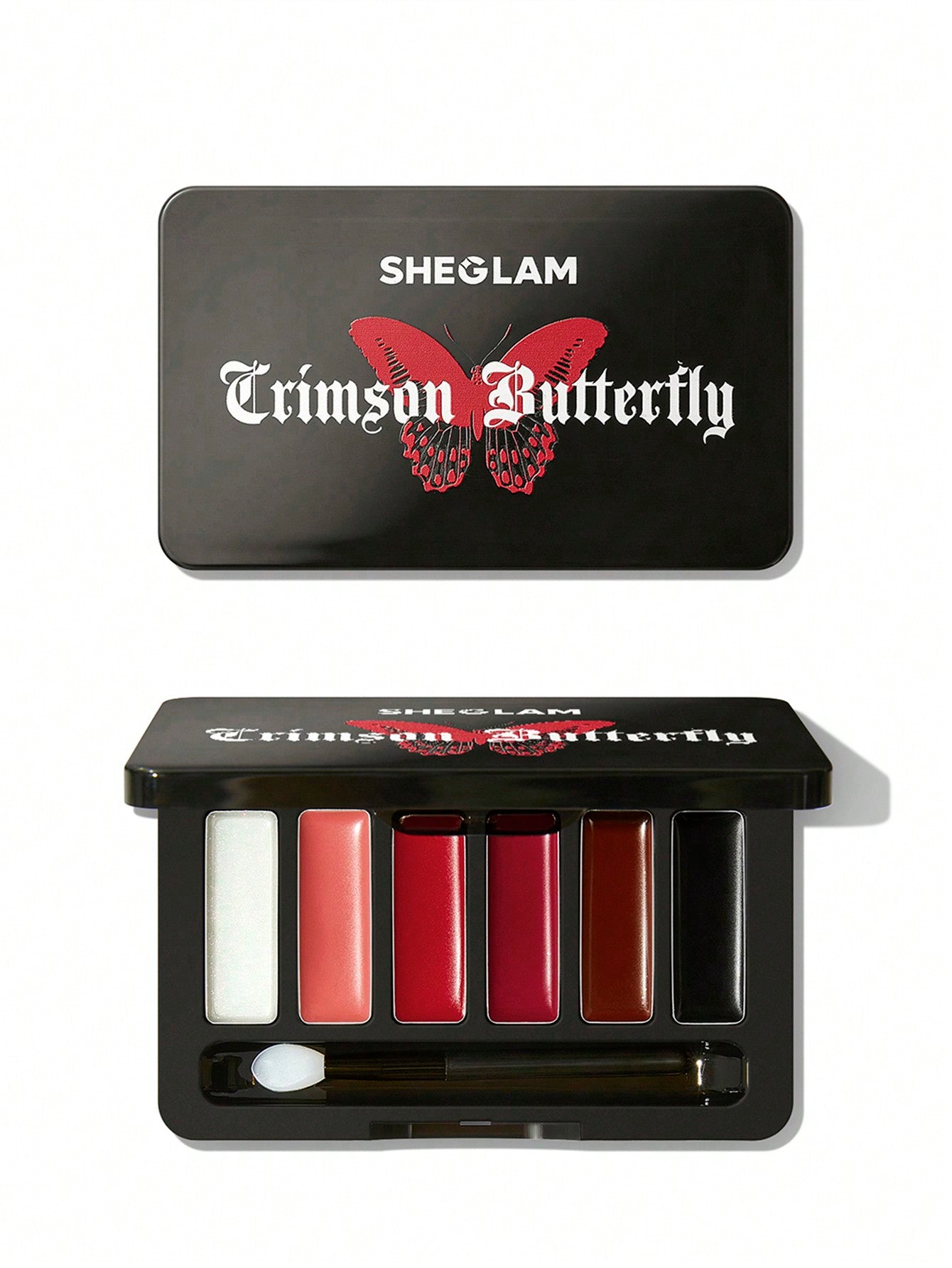 SHEGLAM X Crimson Butterfly Phantom's Kiss Lip Gloss Palette