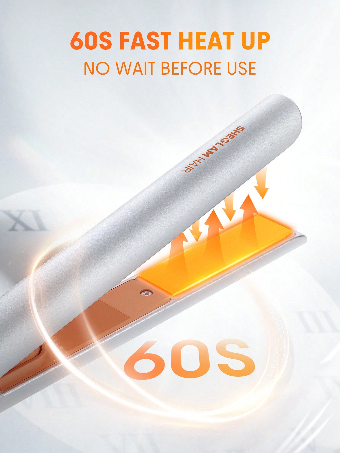 SHEGLAM HAIR Travel Buddy Mini Hair Straightener UK Plug(220-240V)