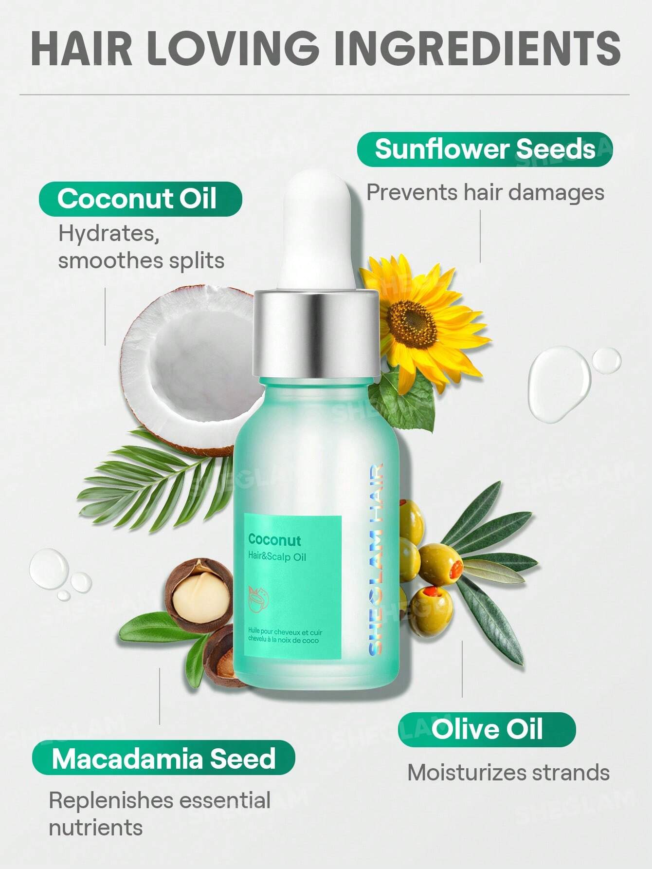 Coconut Hair & Scalp Oil - 15ml