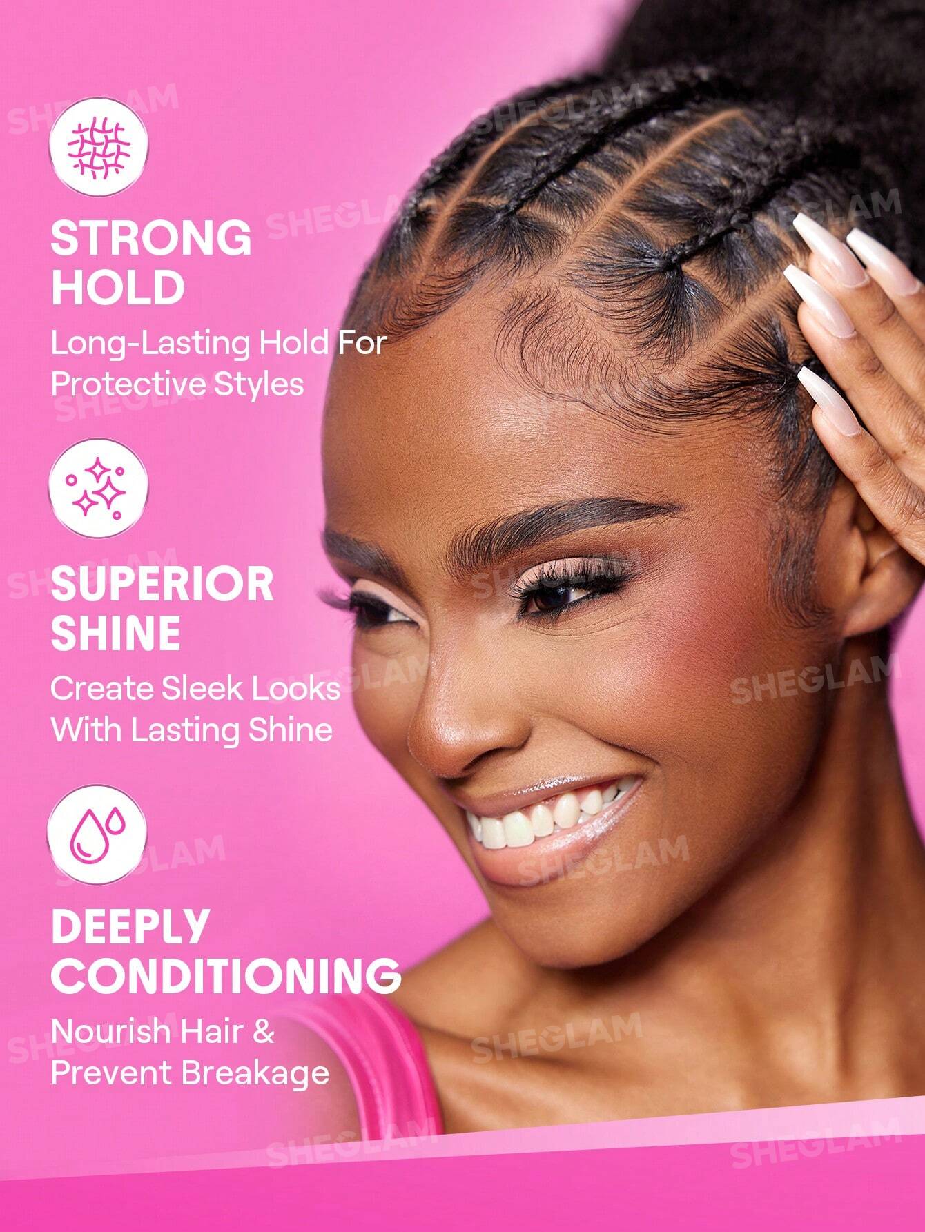 SHEGLAM HAIR Locked in Strong Hold Twist & Braid Gel 115g