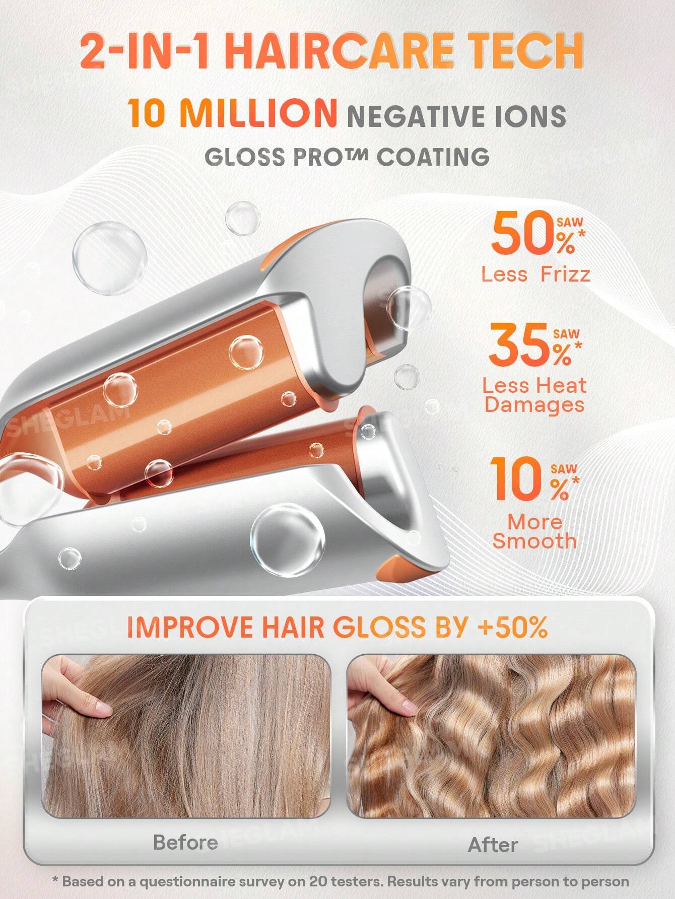 SHEGLAM HAIR Beach Babe Hair Waver - UK Plug