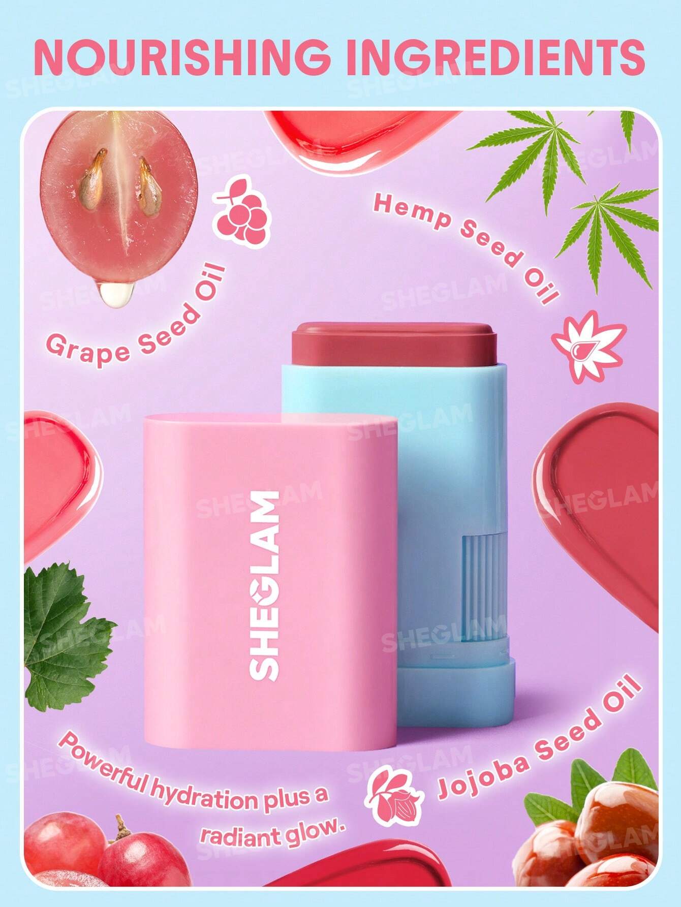 SHEGLAM Glass Glow Blush Stick - 15g