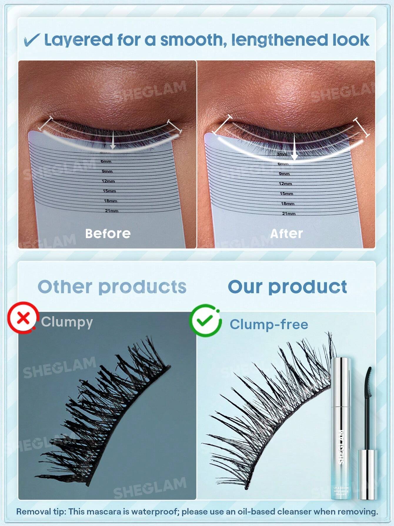 SHEGLAM Lift & Elevate Lengthening Mascara 6g