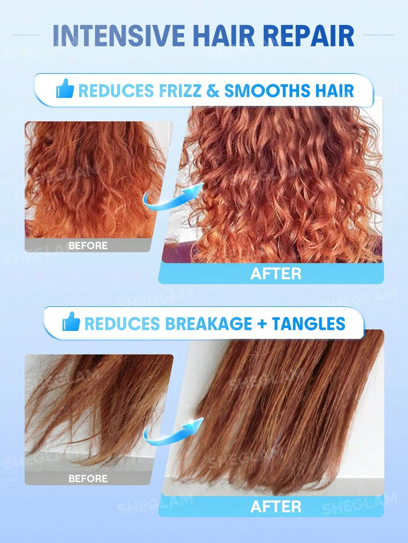 SHEGLAM HAIR Frizz Fighter Castor Oil Hair Mask 80g