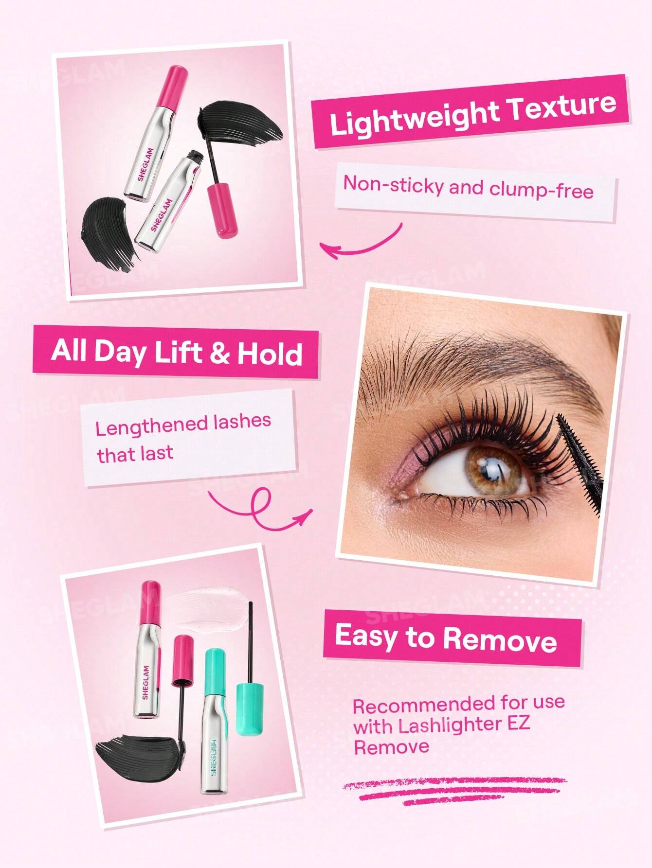 SHEGLAM Lashlighter Up & Out Mascara 8ml