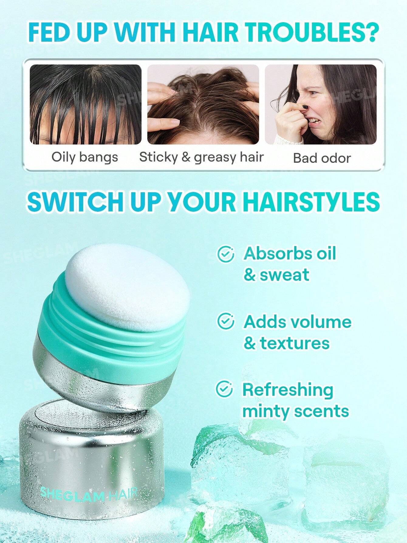 SHEGLAM HAIR Minty Fresh Volumizing Dry Shampoo 6.5g