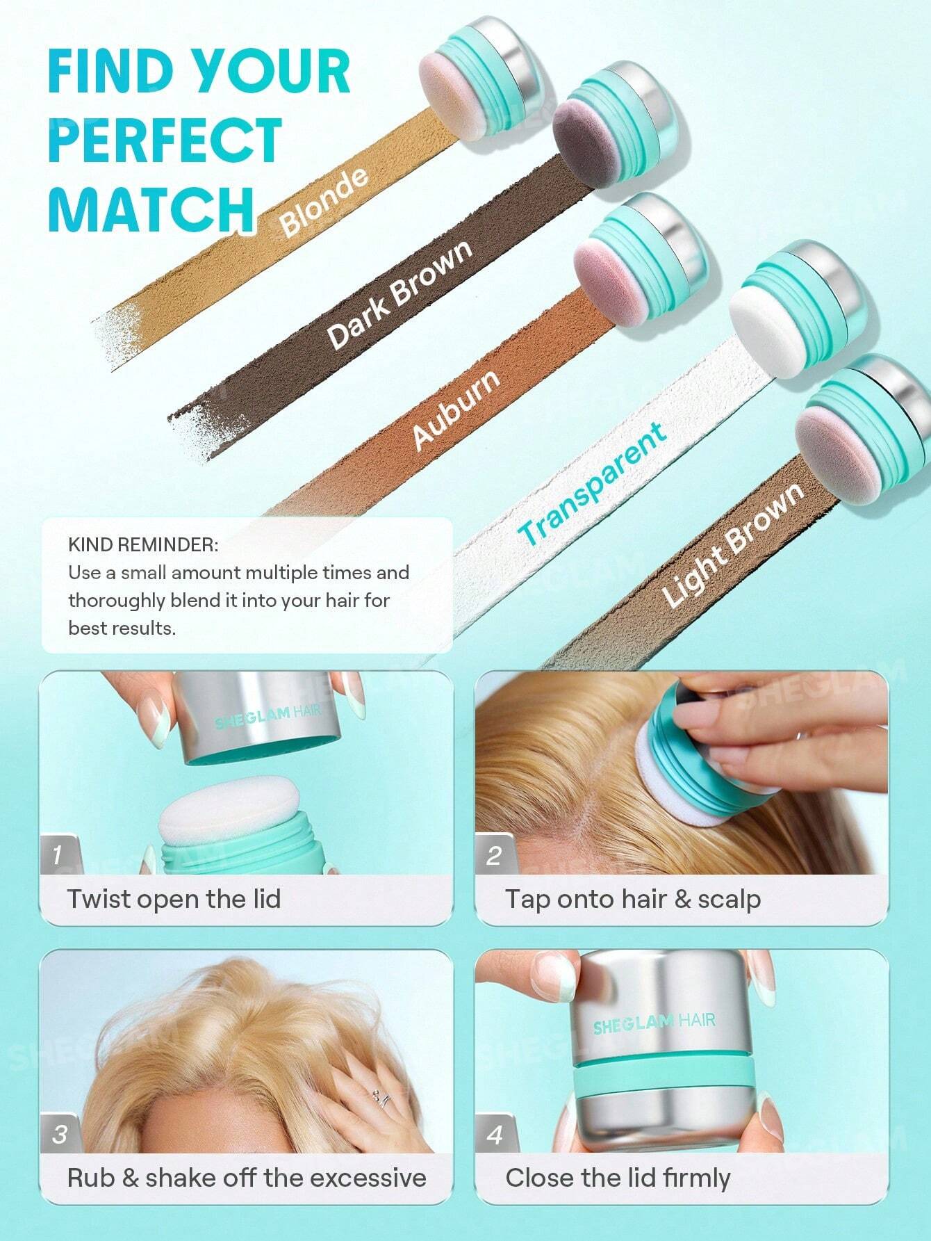 SHEGLAM HAIR Minty Fresh Volumizing Dry Shampoo 6.5g