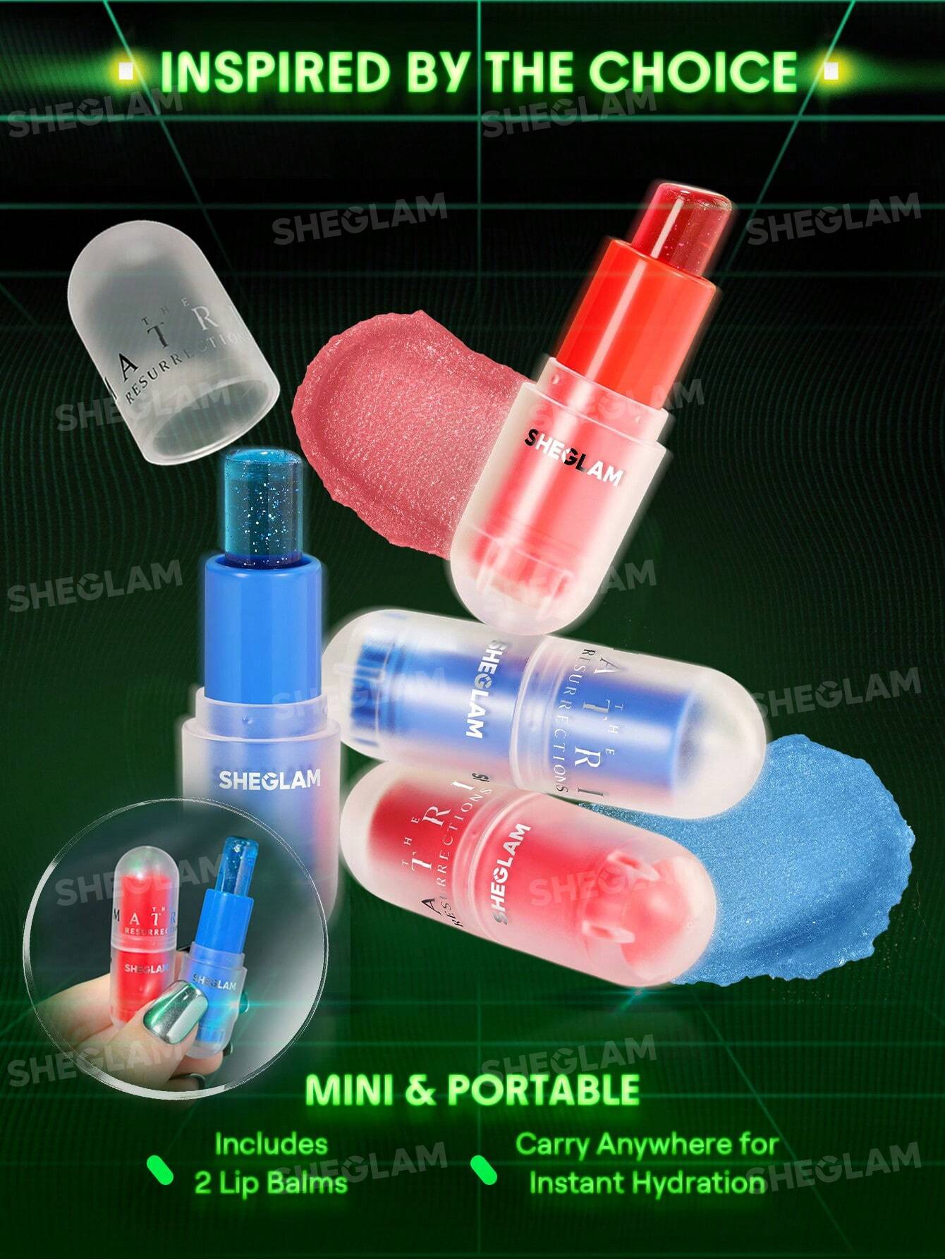 The Matrix Resurrections | SHEGLAM The Choice Lip Balm Duo 1.6g*2