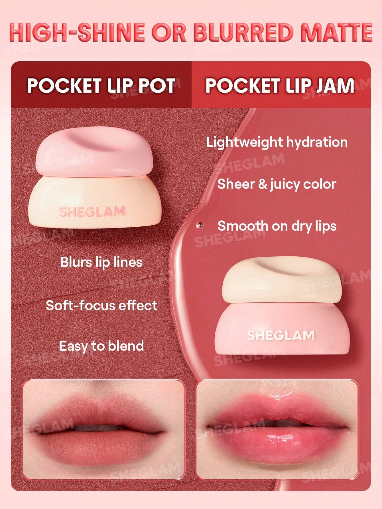 SHEGLAM Bounce Putty Pocket Lip Pot 3.5g