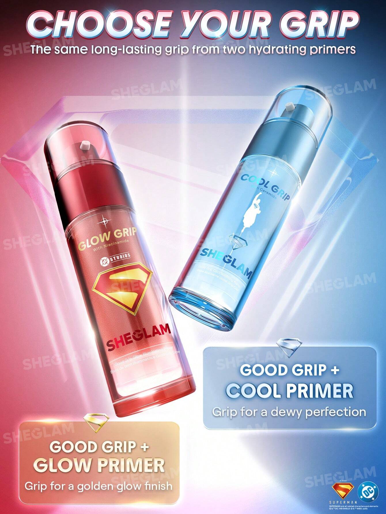 The Superman | SHEGLAM Good Grip Super Power Duo 45ml*2