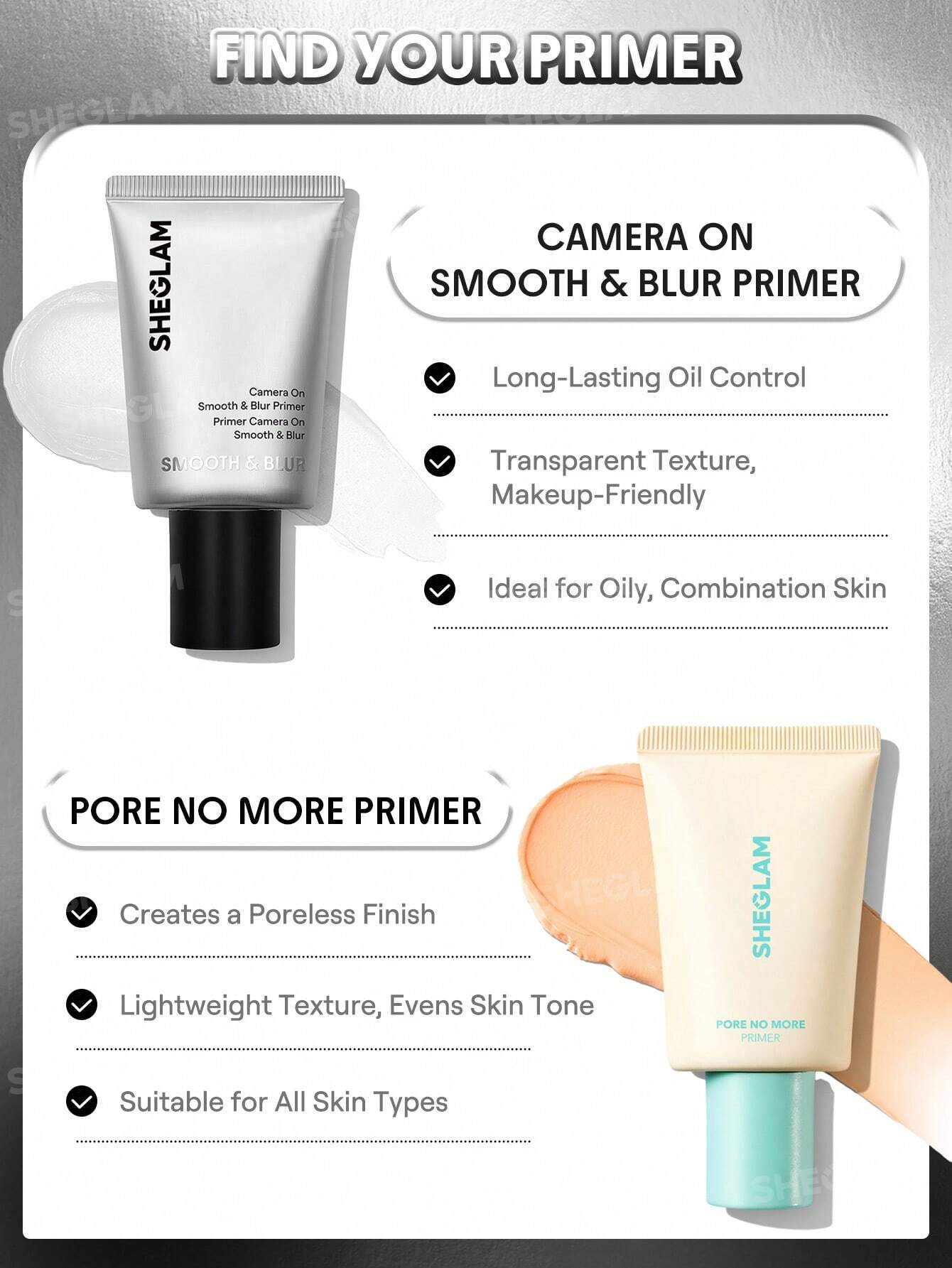 SHEGLAM Camera On Smooth & Blur Primer 30g