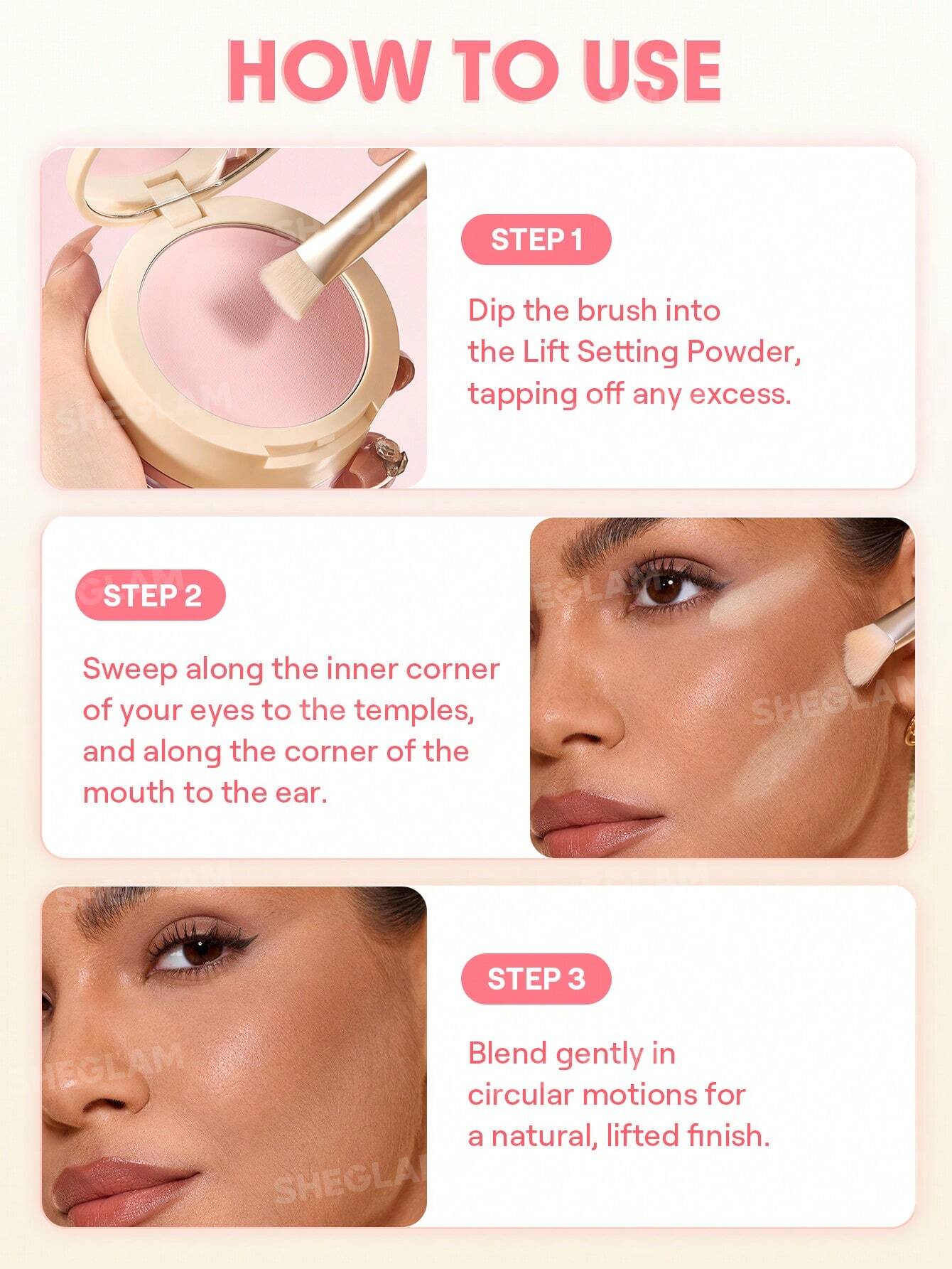 SHEGLAM Sharp Moves Triangle Brush