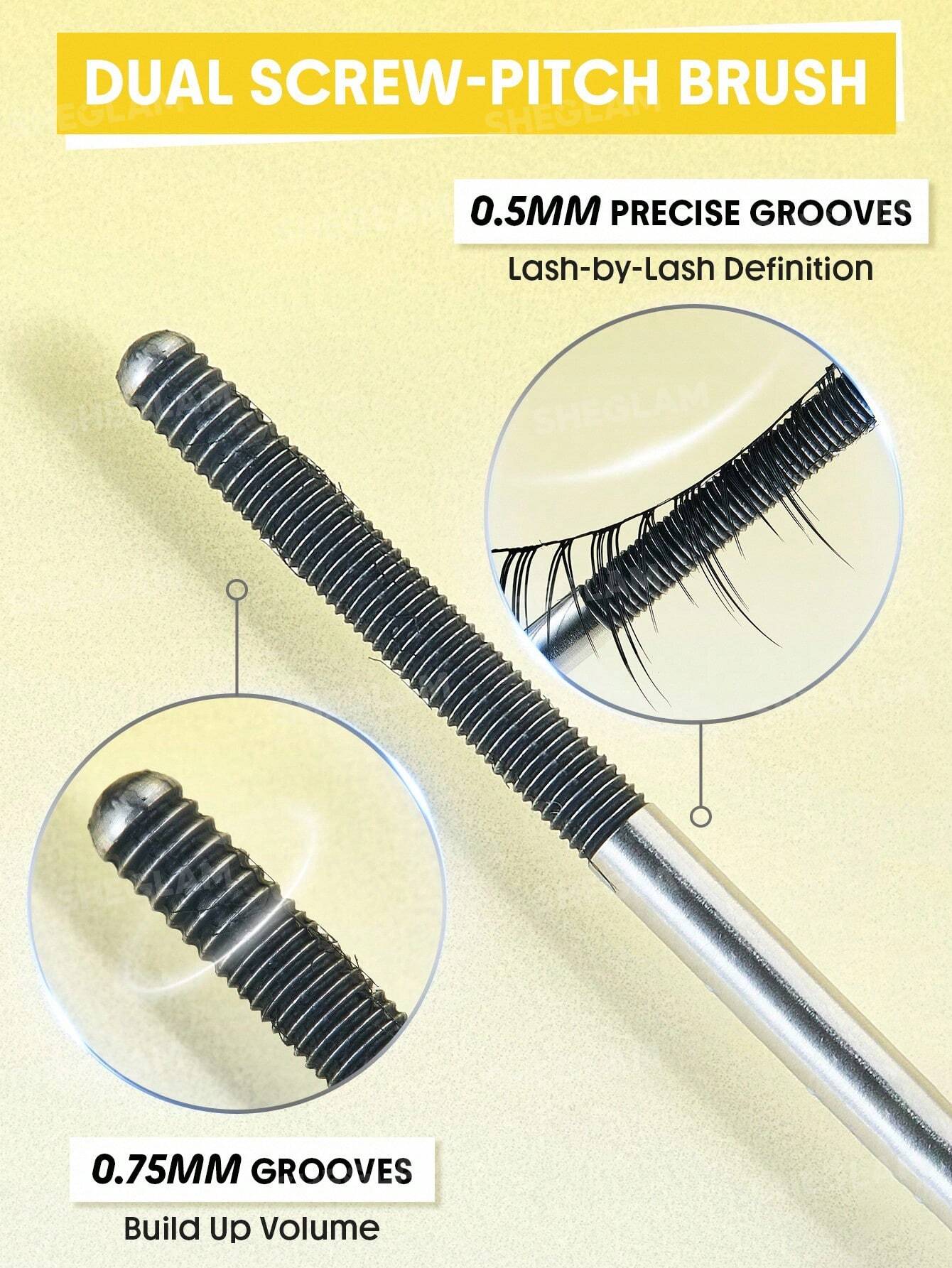 SHEGLAM Lashlighter Iron Curl Mascara (Lengthening + Separating)