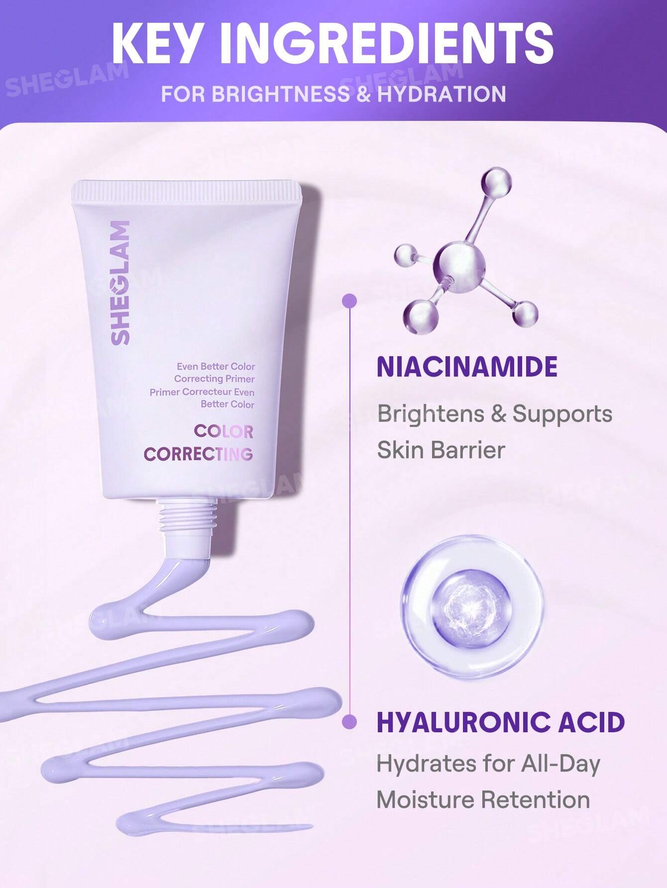 SHEGLAM Even Better Color Correcting Primer - Purple