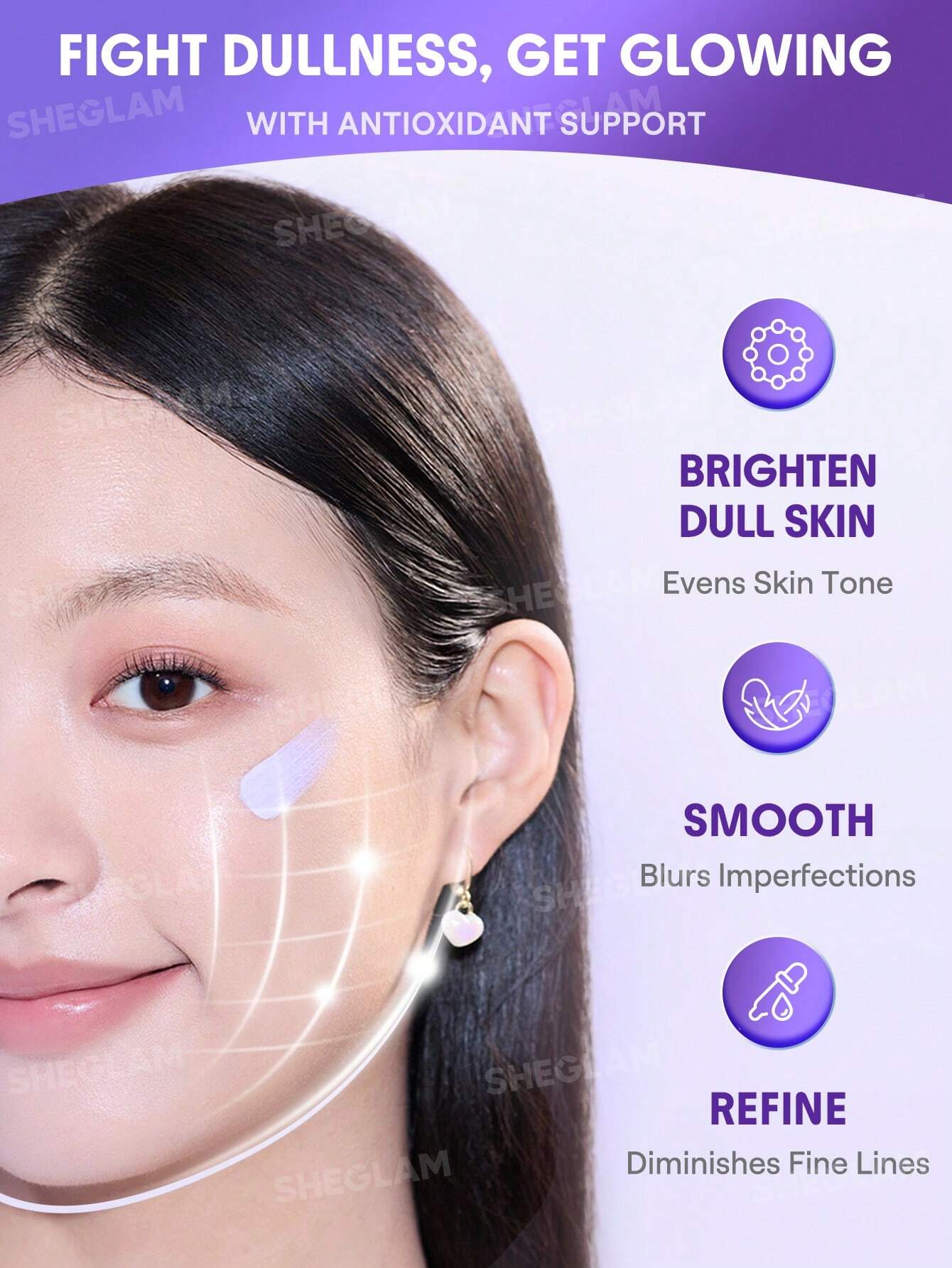 SHEGLAM Even Better Color Correcting Primer - Purple