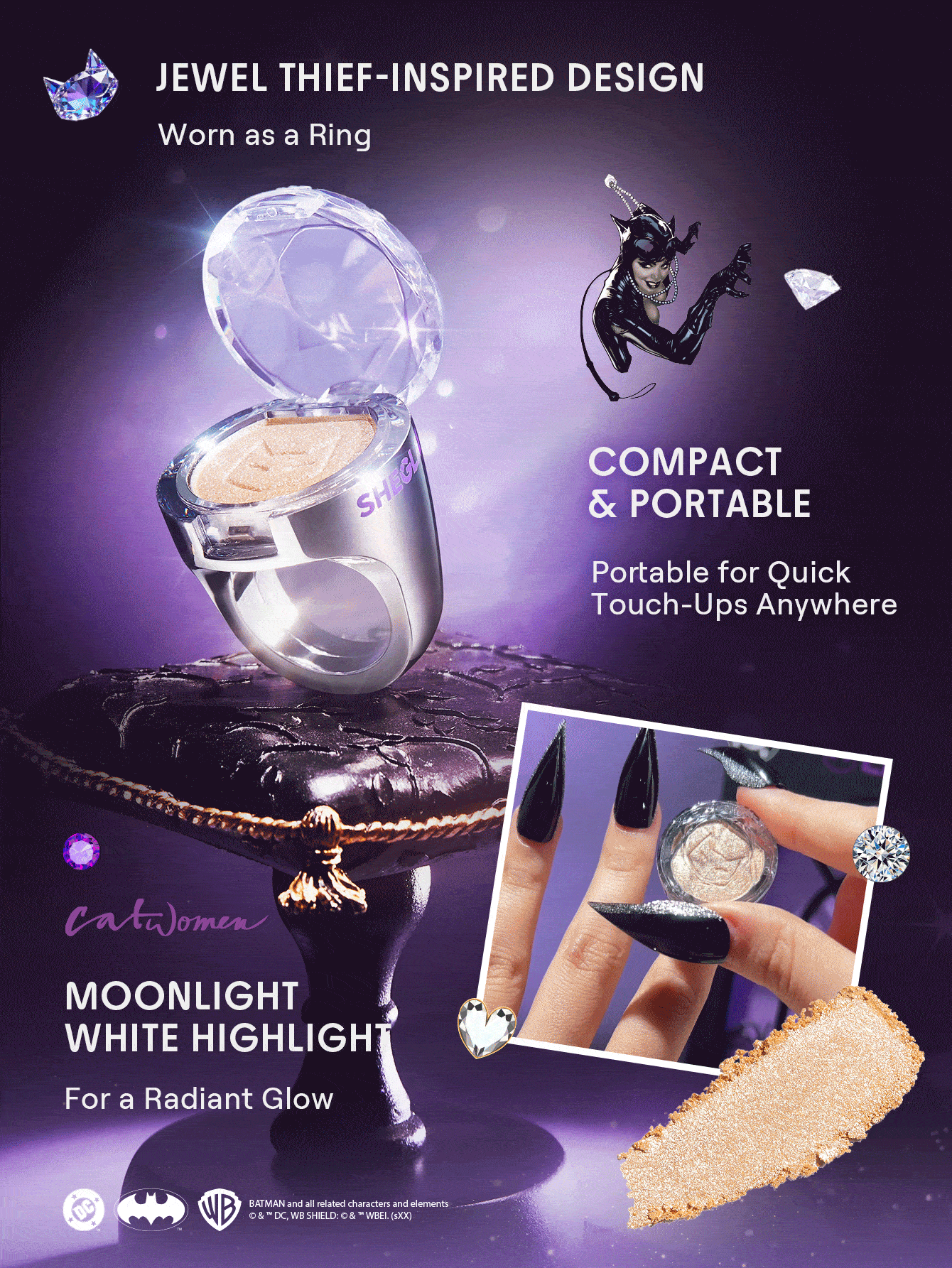 CATWOMAN™ | SHEGLAM Jewel Thief Highlighter Ring
