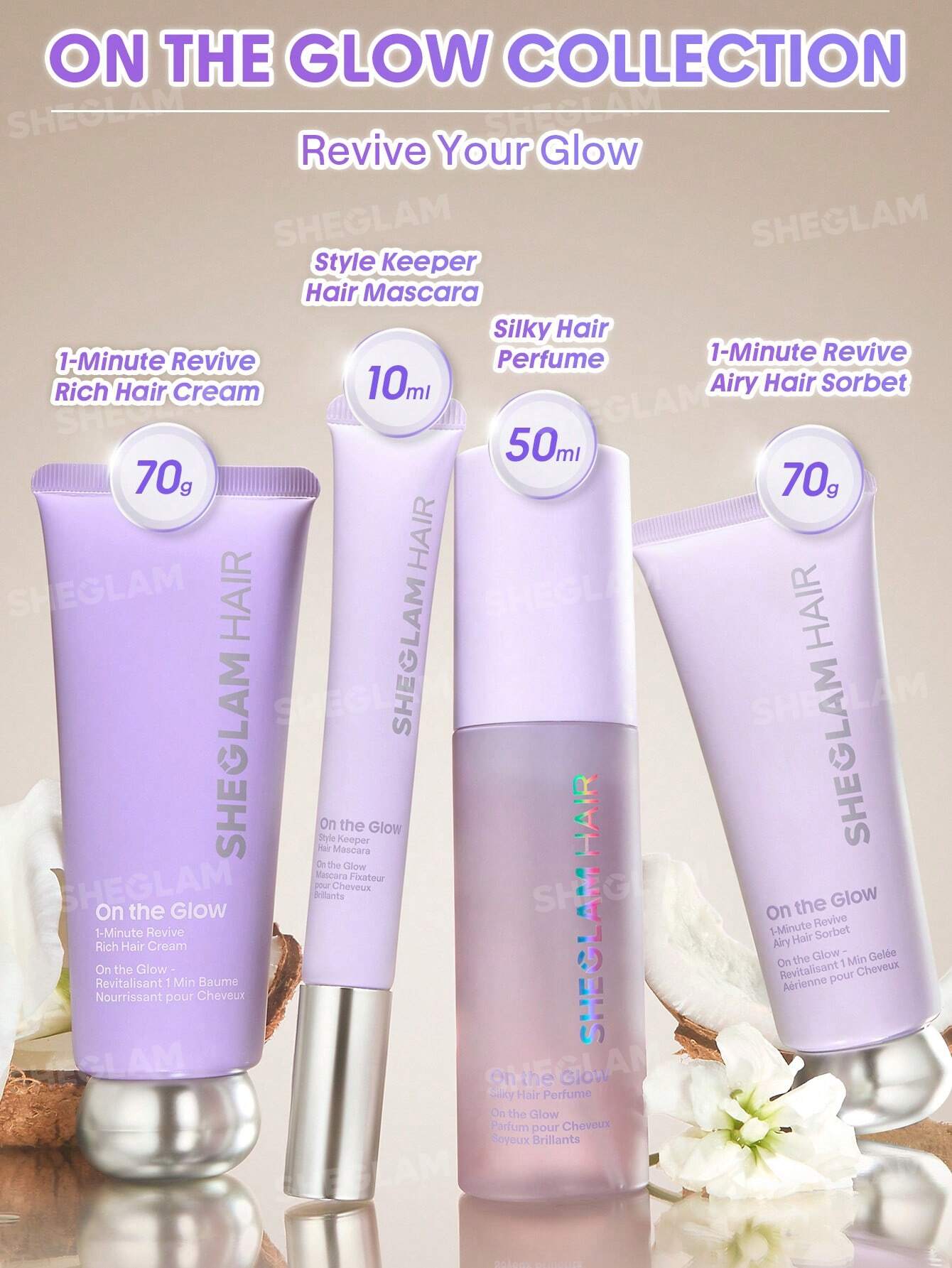 SHEGLAM HAIR On The Glow 1-Minute Revive Airy Hair Sorbet 25g