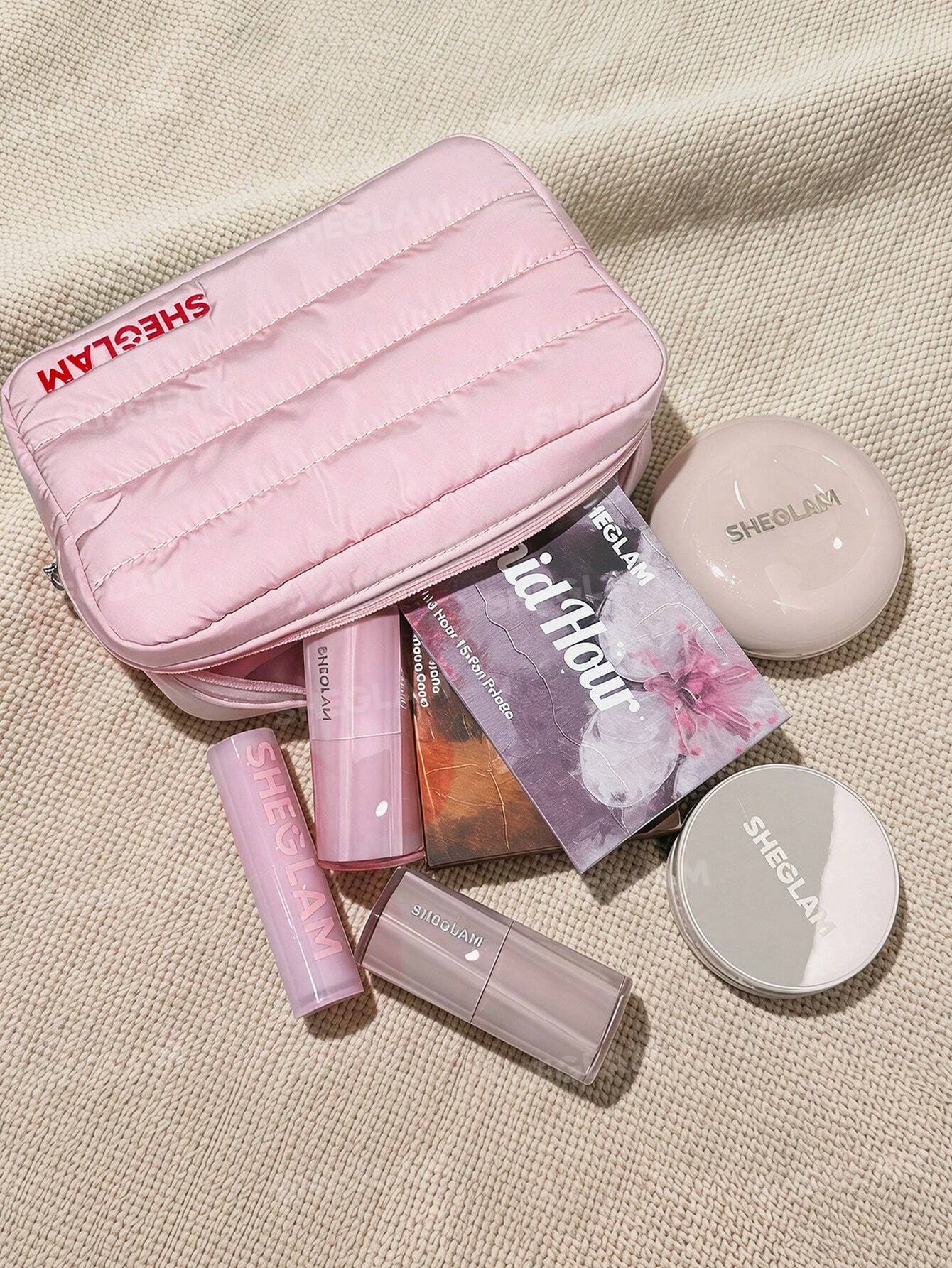 SHEGLAM Pink Makeup Bag Trousse De Maquillage