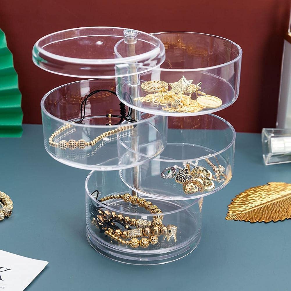 Rotating Jewelry Storage Box - 5 Layers