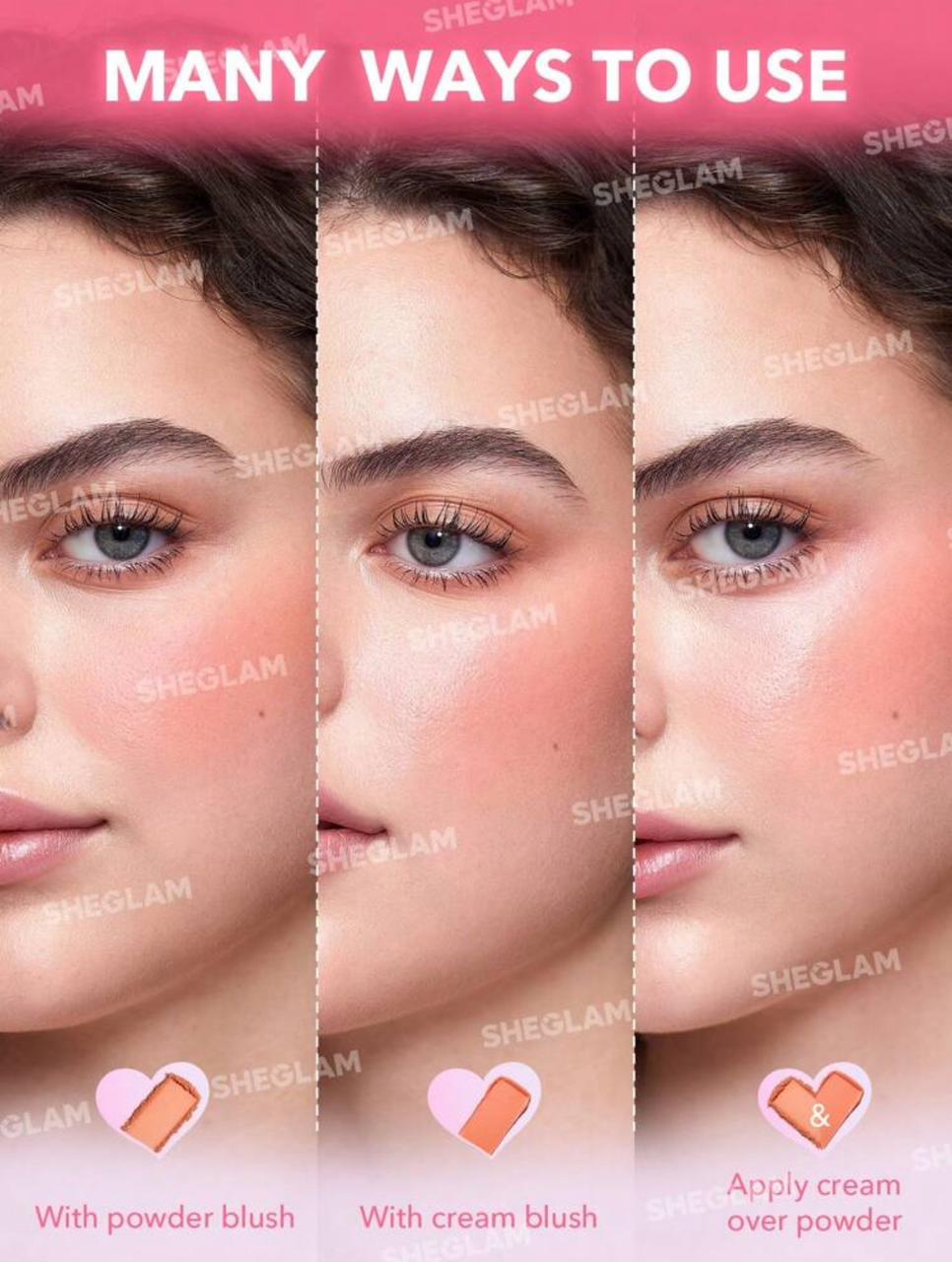 SHEGLAM Cheek 2 Cheek Blush Duo-Pink Sprinkles