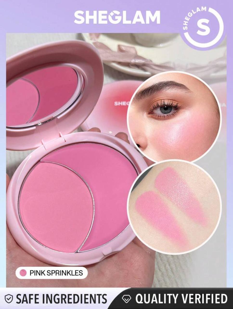 SHEGLAM Cheek 2 Cheek Blush Duo-Pink Sprinkles