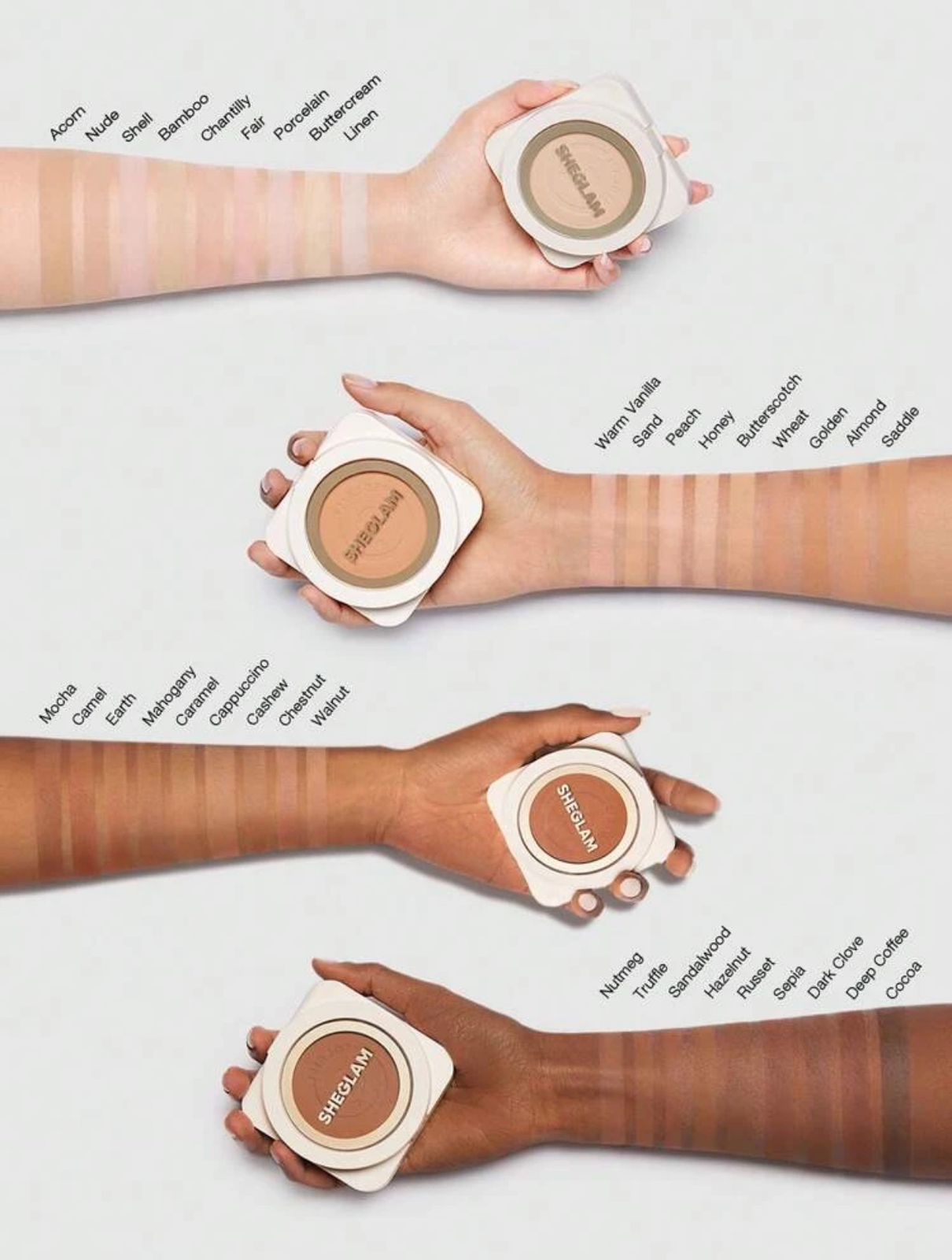 SHEGLAM Skin-Focus High Coverage Powder Foundation-Fair