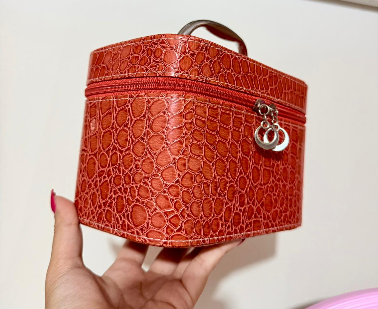 Tiger Patterned Makeup Bag