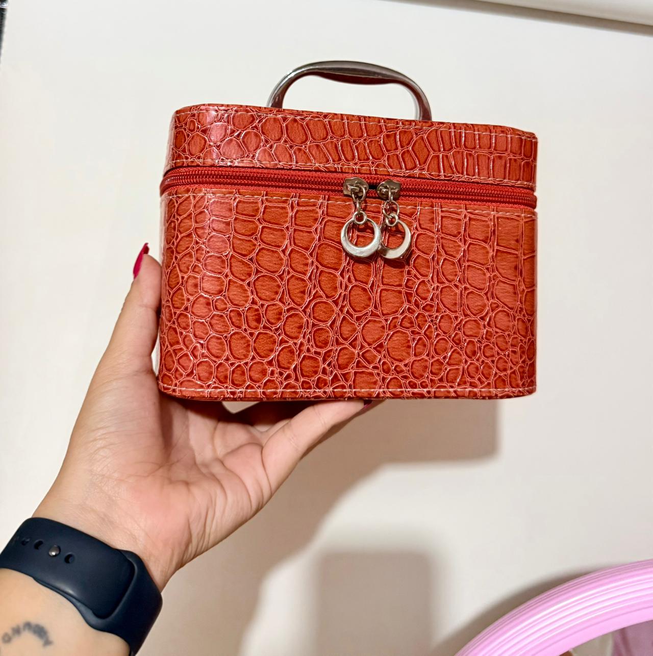 Tiger Patterned Makeup Bag