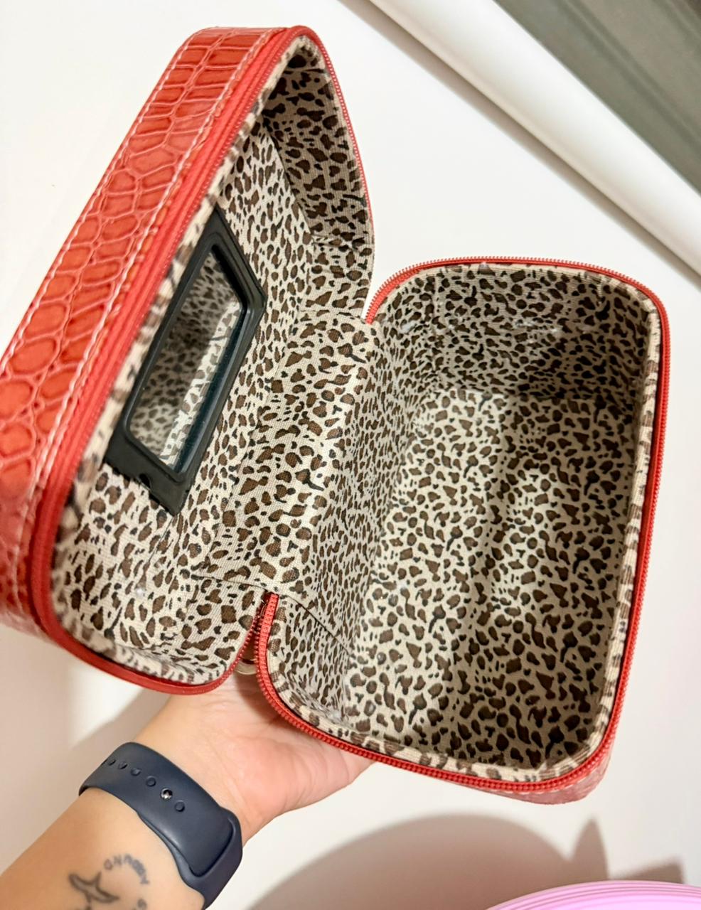 Tiger Patterned Makeup Bag