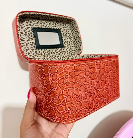 Tiger Patterned Makeup Bag