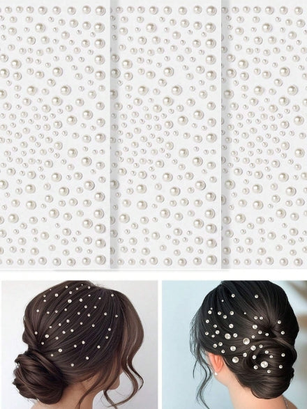 1pc Sheet Pearl Stickers