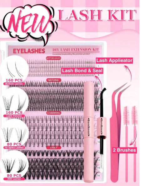 DIY Lash Extension Kit (480pcs - 4 styles)