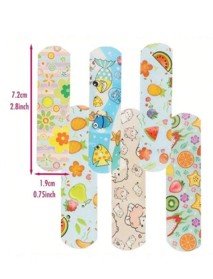 100pcs Ultra-Breathable Cute Cartoon Kids Bandages