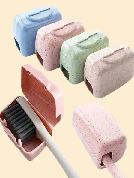 4pcs Toothbrush Covers (Random Colors)