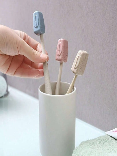 4pcs Toothbrush Covers (Random Colors)