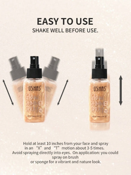 Ushas Glow Shimmer Spray 76ml
