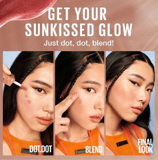 Maybelline Sunkisser Liquid Glow Blush & Bronzer - 4.7ml