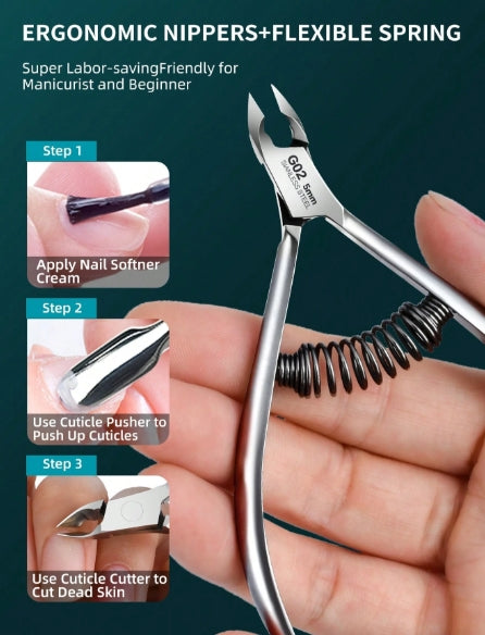 LRIS Professional Stainless Steel Nail Cuticle Clipper