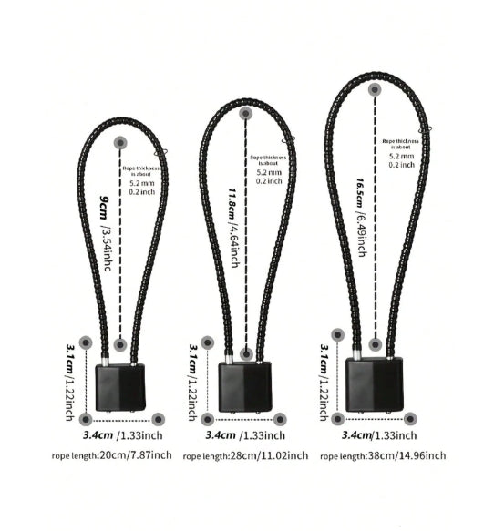 1pc Multi-Purpose Steel Wire Cable Lock 20cm