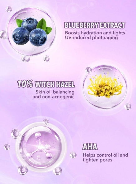 SHEGLAM Hydrating Primer - Blueberry+AHA
