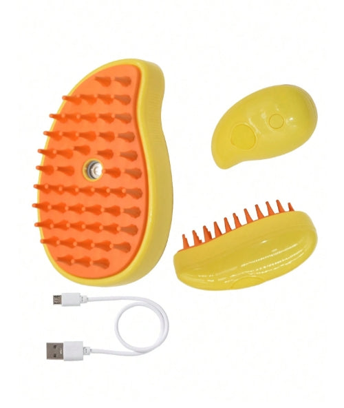 Yellow Multifunctional Pet Brush