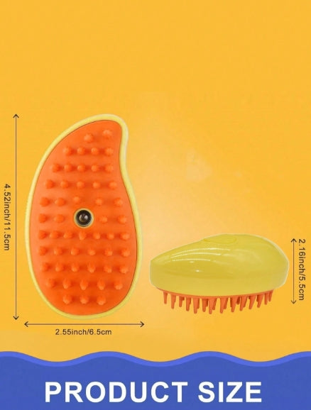 Yellow Multifunctional Pet Brush
