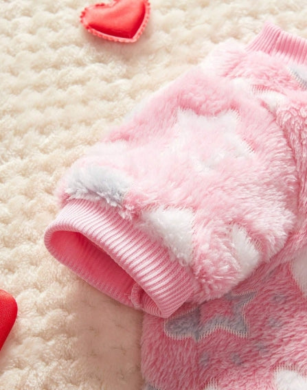 Pink Heart Puppy Clothes -- SIZE LARGE