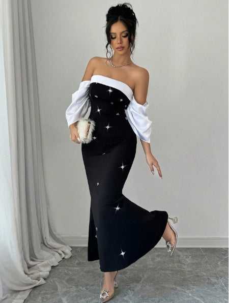 Elegant Women Black Dress Size XL