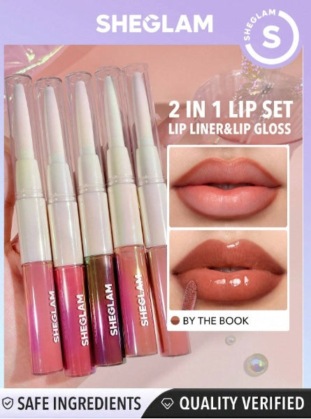 SHEGLAM Lip Liner & Lip Gloss Duo